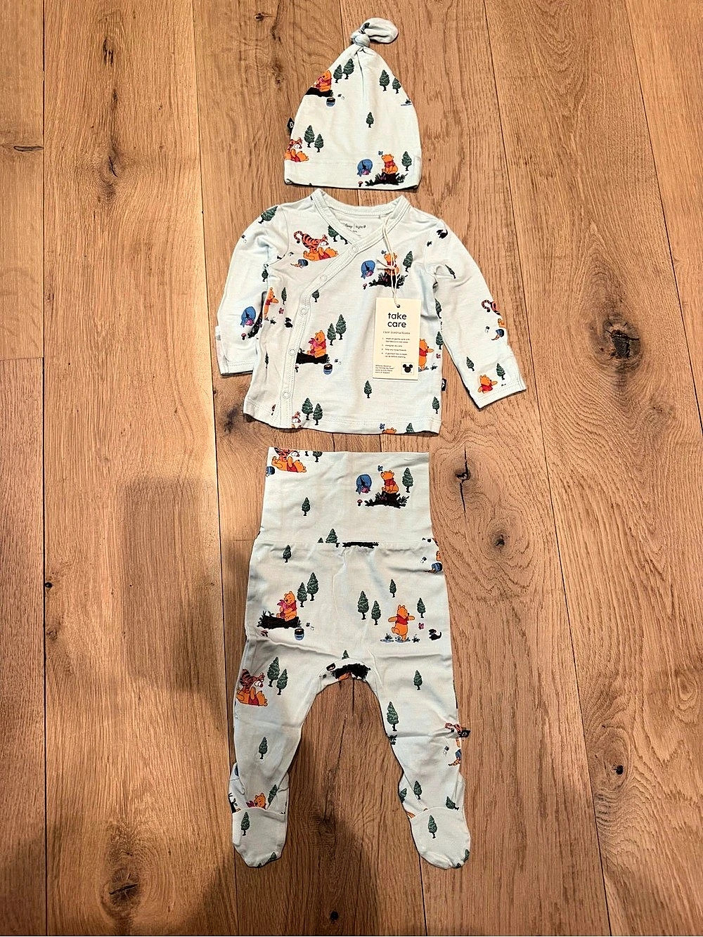Disney Baby Footie Set Animal Print Size 0-3M NWT